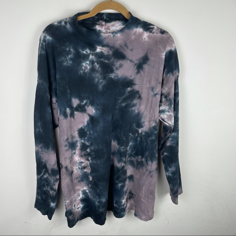 We The Free Oversized Tie Dye Crew Neck long Sleeve Top Size XS - Picture 2 of 8